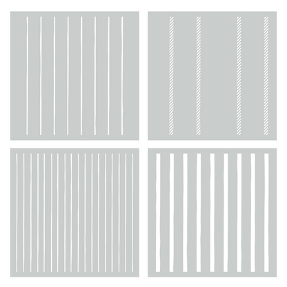 Playful Plaid Layered Stencils 