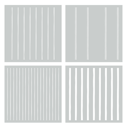Playful Plaid Layered Stencils 