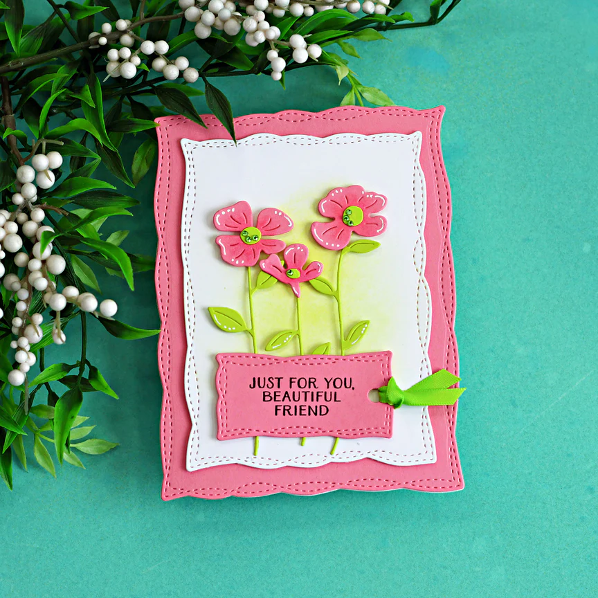Playful Stitched Panels Etched Dies 