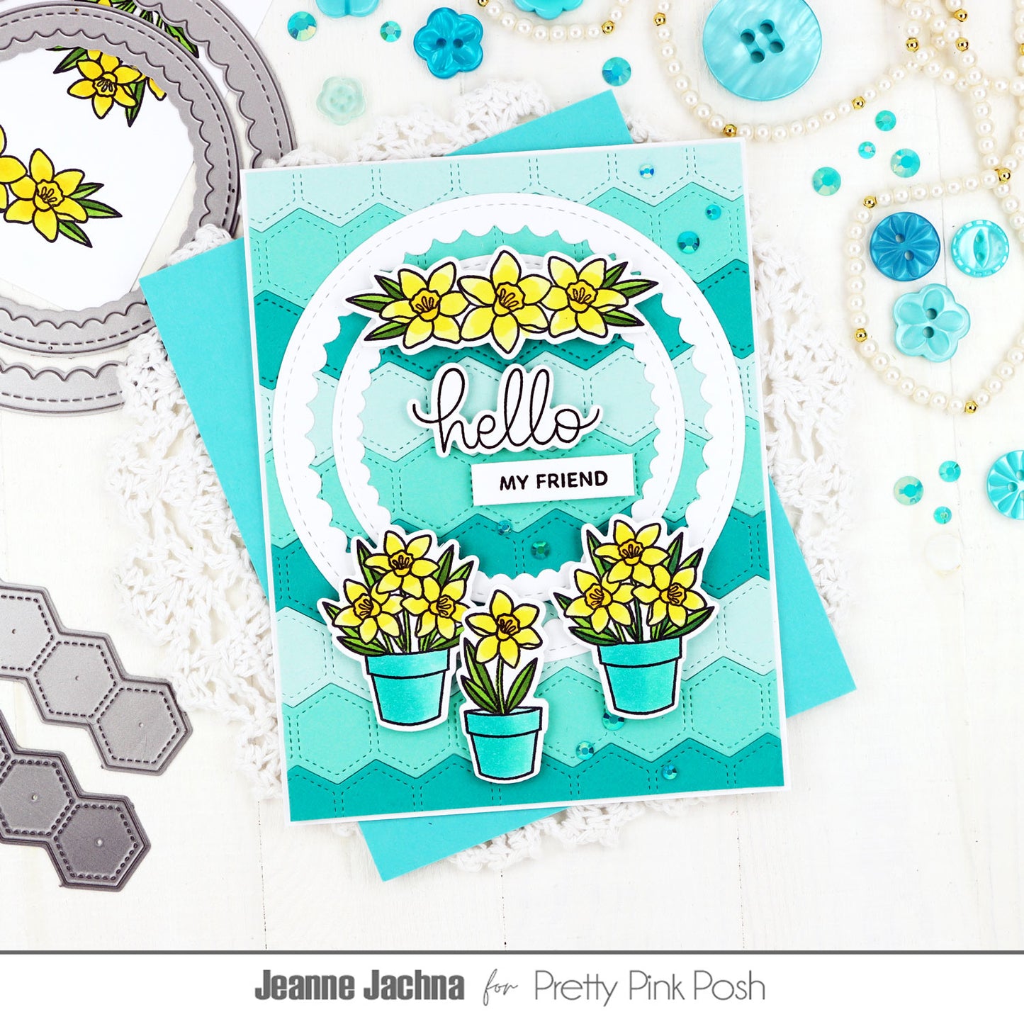 Potted Daffodils Stamp Set
