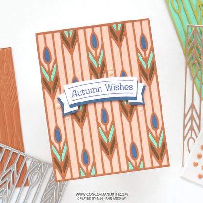 Prairie Wheat Card Front Die