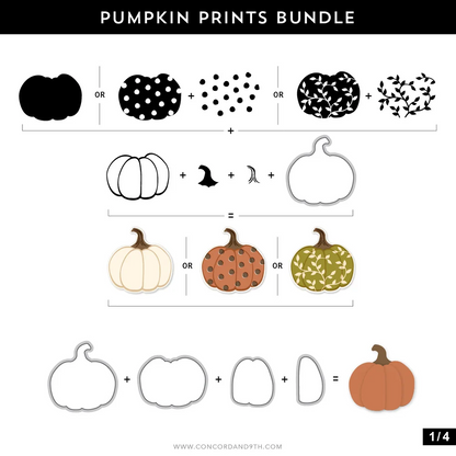Pumpkin Prints Dies