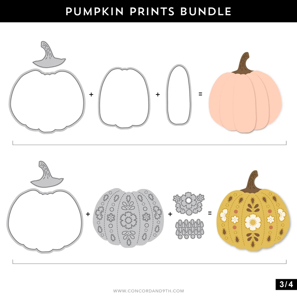 Pumpkin Prints Dies
