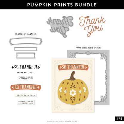 Pumpkin Prints Dies