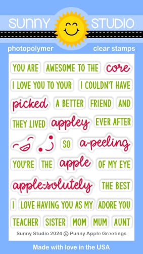 Punny Apple Greetings Stamp Set