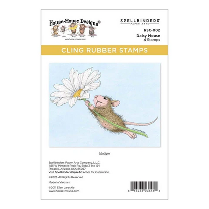 House Mouse Daisy Mouse Cling Rubber Stamp
