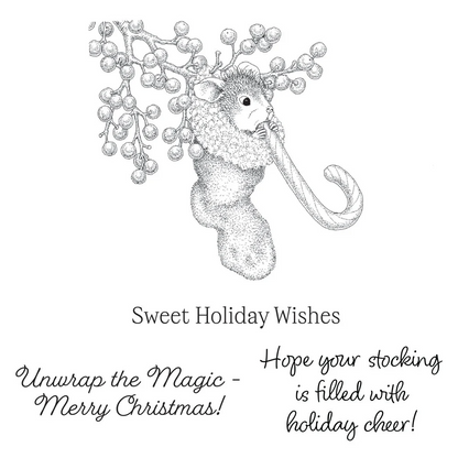 House-Mouse Sweet Twist Cling Rubber Stamp Set 