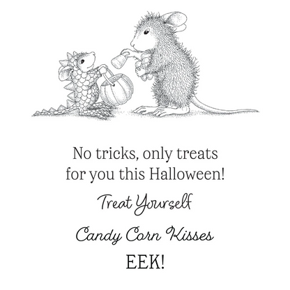 House-Mouse Halloween Dragon Cling Rubber Stamp Set 