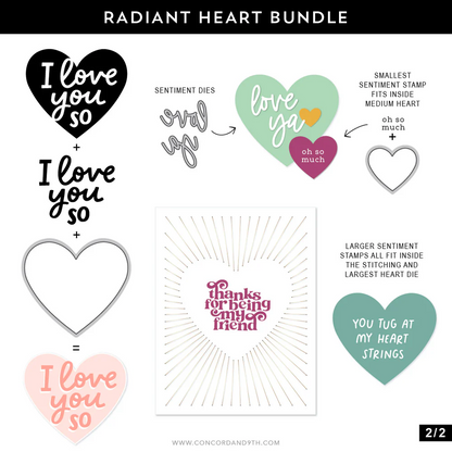 Radiant Heart Piercing Dies