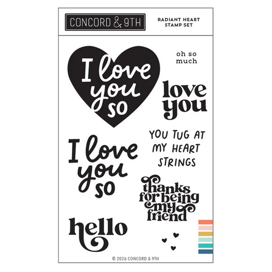 Radiant Heart Stamp Set