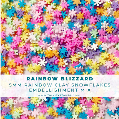 Rainbow Blizzard Clay Embellishment Mix
