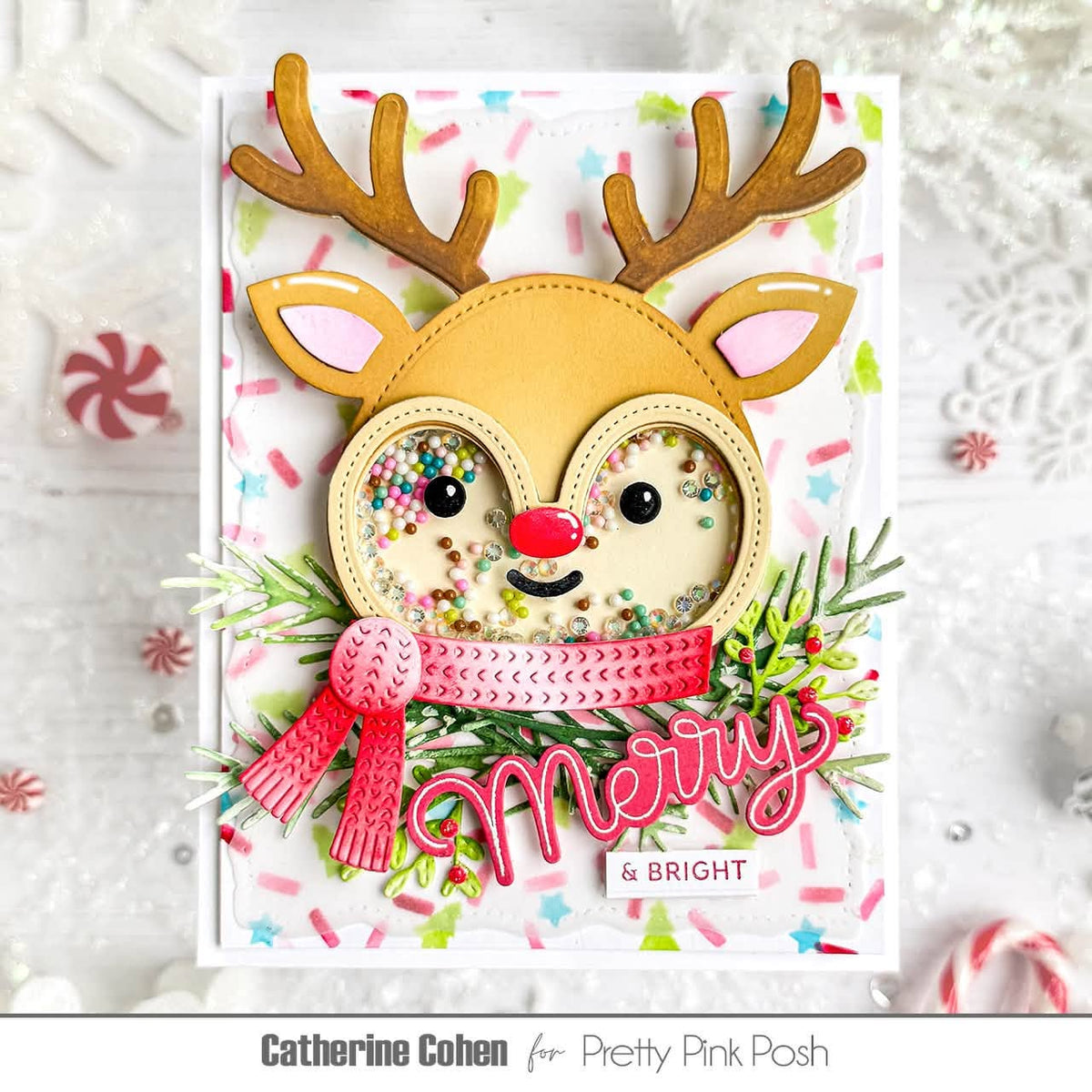 Reindeer Face Shaker Dies