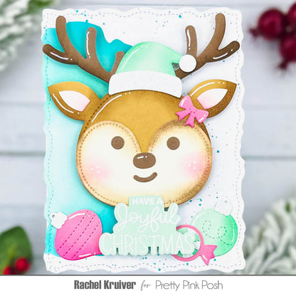 Reindeer Face Shaker Dies