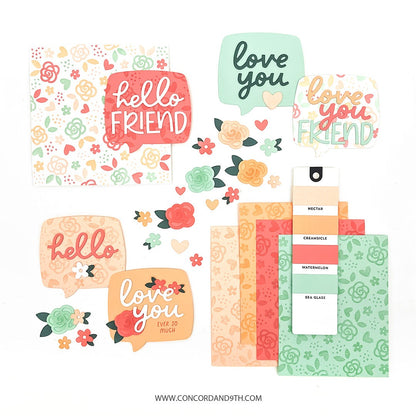 Rosy Lane Turnabout™ Stamp Set