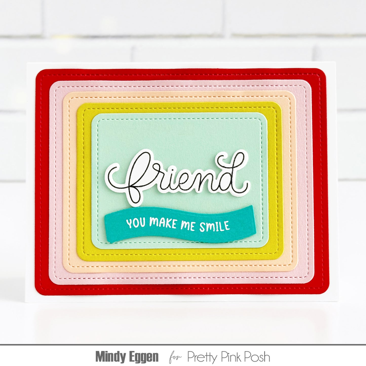 Rounded Stitched Rectangles Dies