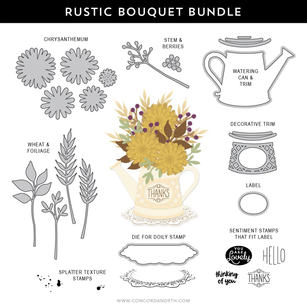 Rustic Bouquet Dies