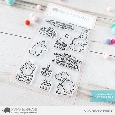 A Capybara Party Stamp Set