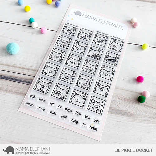 Lil Piggie Docket Stamp Set