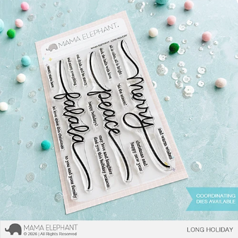 Long Holiday Stamp Set