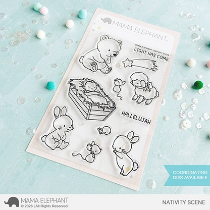 Nativity Scene Stamp Set