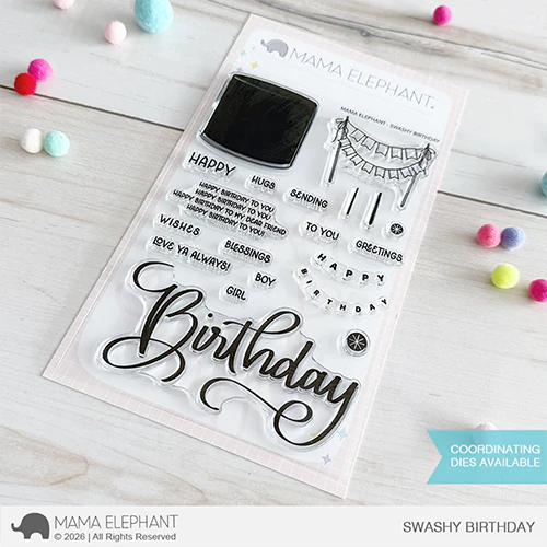 Swashy Birthday Stamp Set