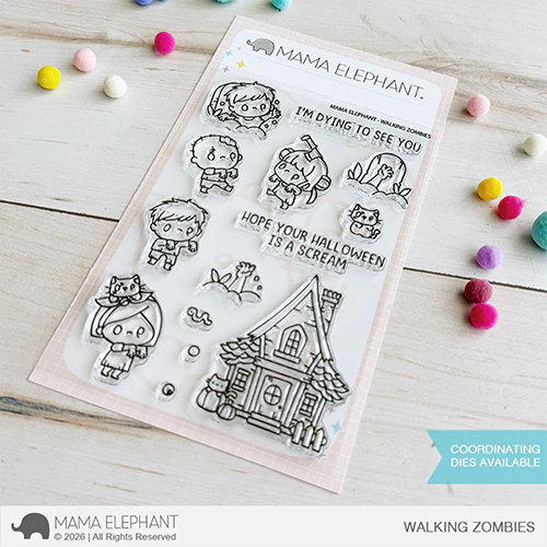 Walking Zombies Stamp Set
