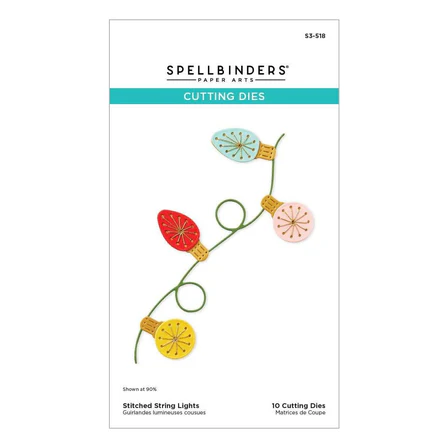 Stitched String Lights Etched Dies