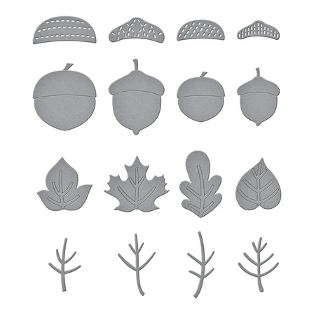 Falling Leaves Etched Dies