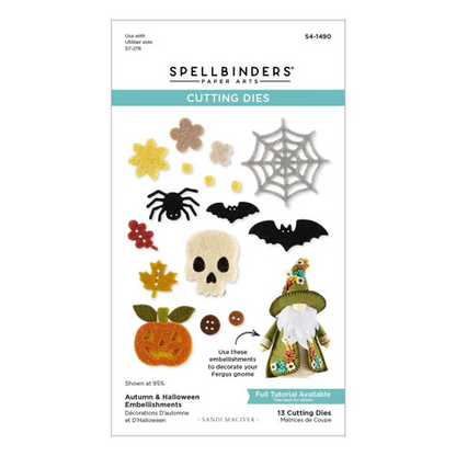 Autumn & Halloween Embellishments Etched Dies