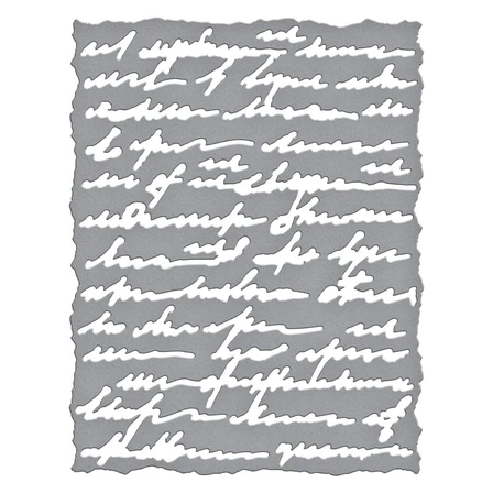 Deckled Edge Script Etched Dies