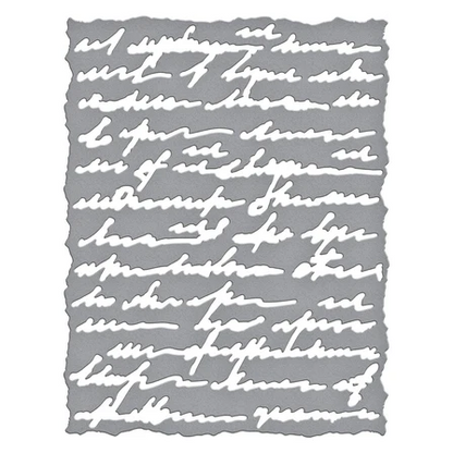 Deckled Edge Script Etched Dies