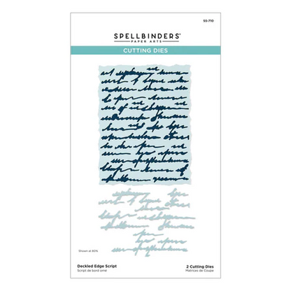 Deckled Edge Script Etched Dies
