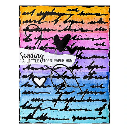 Deckled Edge Script Etched Dies