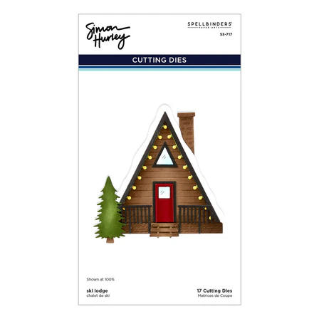Ski Lodge Etched Dies