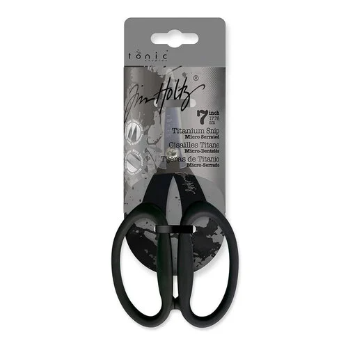 Non-Stick Titanium Micro Serrated Scissors 7"