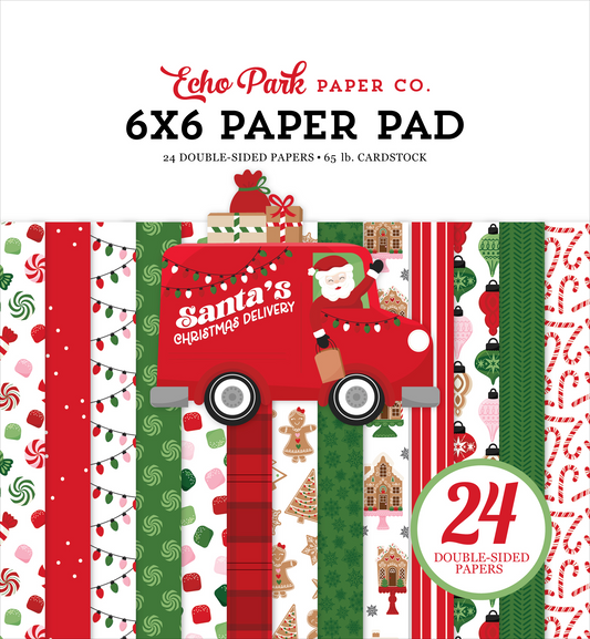 Santa's Christmas Delivery 6x6 Paper Pad