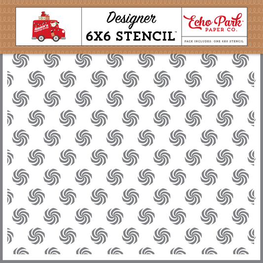 Santa's Christmas Delivery Merry Mints Stencil