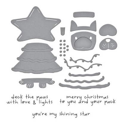 Deck the Paws Clear Stamp & Die