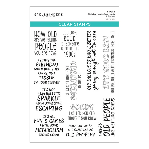 Birthday Laughs Sentiments Stamp Set