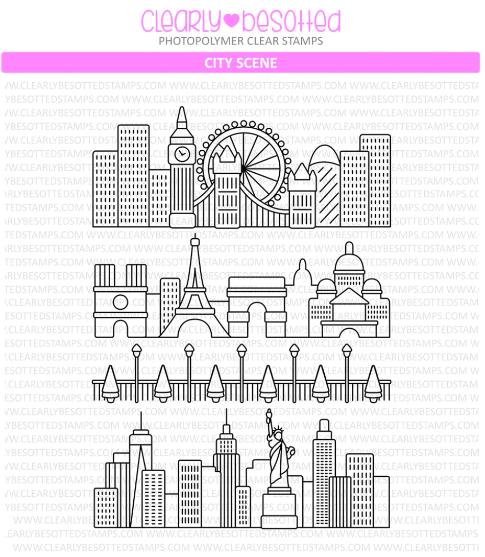 City Scene Stamp Set