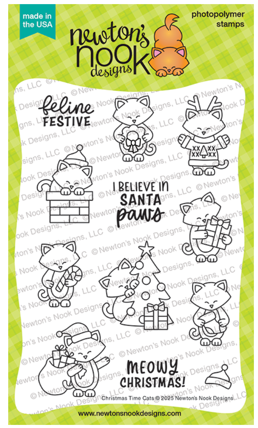 Christmas Time Cats Stamp Set