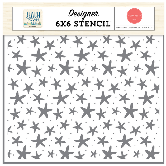 Beach Town Starfish Seas Stencil