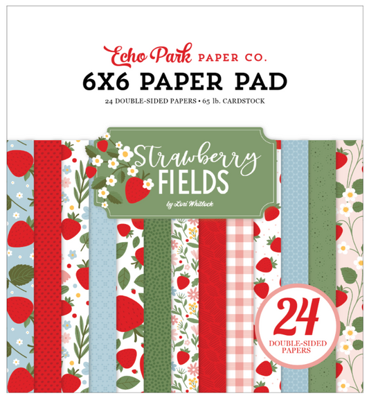 Strawberry Fields 6x6 Paper Pad