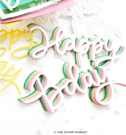 Big Happy Bday Die 