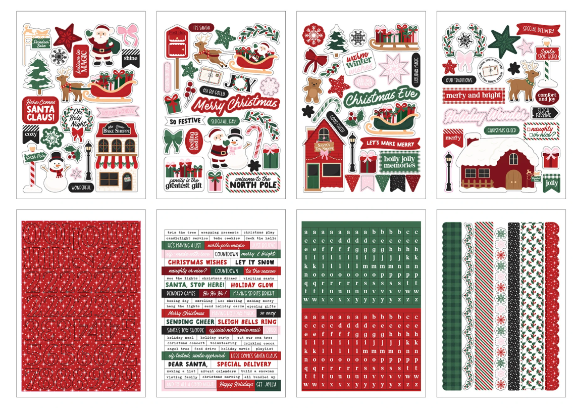 North Pole Christmas Sticker Book