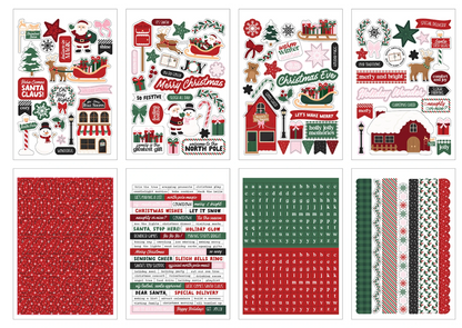 North Pole Christmas Sticker Book