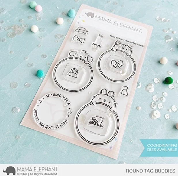 Round Tag Buddies Stamp Set