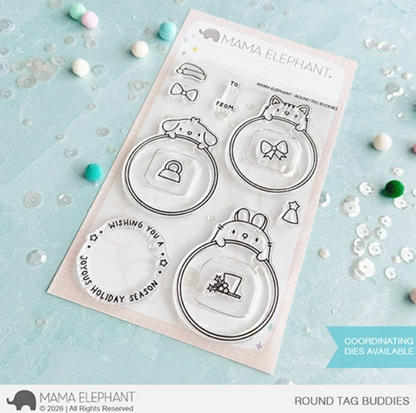 Round Tag Buddies Stamp Set