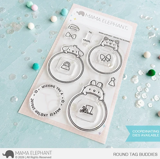 Round Tag Buddies Stamp Set