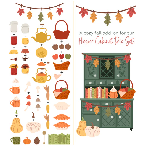 Lovely Layers: Hoosier Cabinet Fall Add-On Honey Cuts